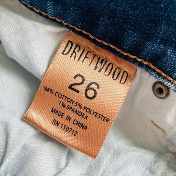 DRIFTWOOD Classic Fit Audrey Denim Jeans Blue Sz 26 - Picture 9 of 10